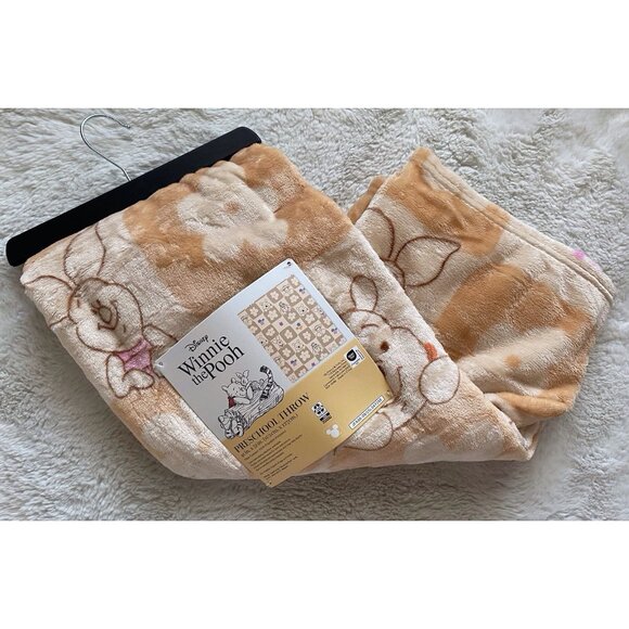 Disney Winnie The Pooh Piglet Preschool Toddler Throw Blanket 40 X 50” NEW - Picture 2 of 13